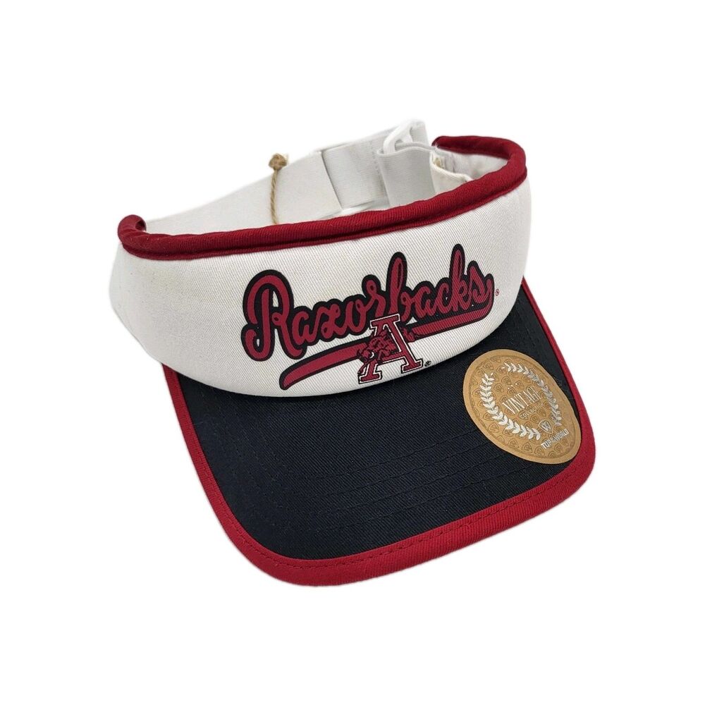 Arkansas Razorbacks NCAA Top of the World Adjustable Visor Vintage Collection
